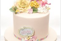 Sweet Blossom Christening Cake