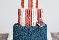 Frilly Flag Cake