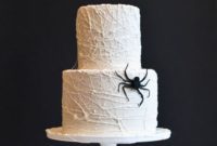 Spooky Marshmallow Web Cake