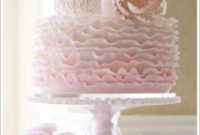 Rose Gradient Ruffle Cake