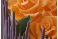 Faux Cake Autumn Floral Centerpiece