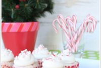 Festive Peppermint Cupcakes for Santa