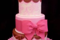 Pink Ruffled Owl Cake