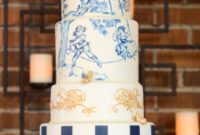 A Gilded Toile Masterpiece in Midnight Blue