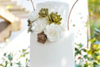 Verdant Vows: Succulent Wedding Cakes
