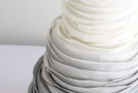 Cascading Grey Ombre Ruffles