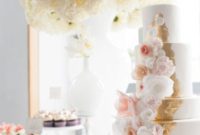 Blush Gold Cake Display