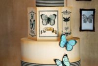 Homemade Vintage Butterfly Cake