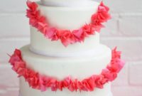 Whimsical Paper Garland Cake