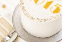 Sparkling Midnight Countdown Cake