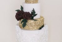 2015 Wedding Cake Trends Sequined Splendor
