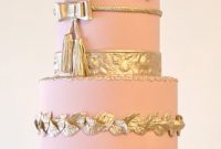 2015 Wedding Cakes: Dazzling Metallics Meet Vibrant Hues