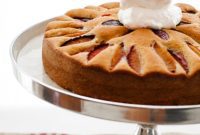Sweet Plum Cake with Tangy Yogurt Cream