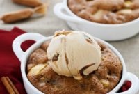 Homestyle Apple Cake with Salted Caramel Gelato