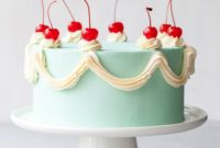 Velvet Cherry Chip Cake