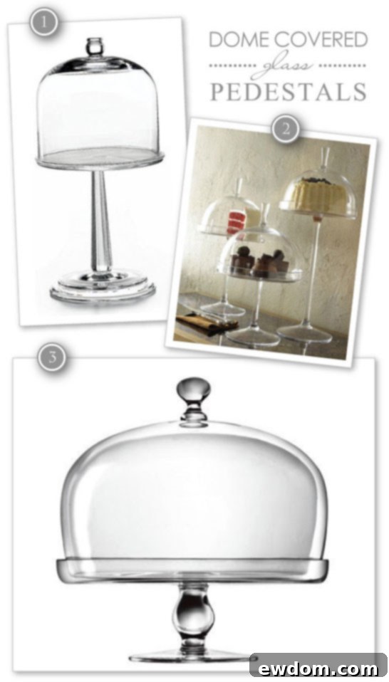 Glass Dome Cake Pedestals Elegant Glass Dome Cake Pedestals for Fresh Desserts and Sophisticated Display