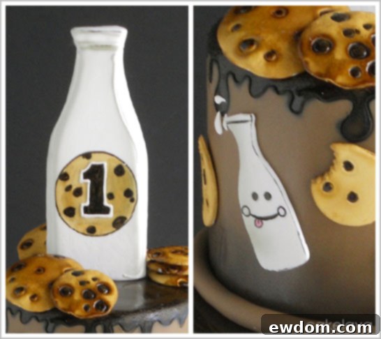 Milk & Cookies Cake by cakelava