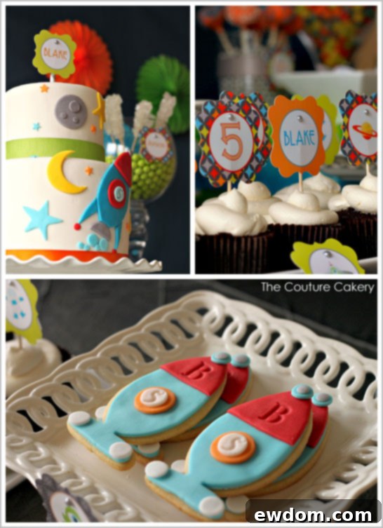 Outer Space Birthday Party Desserts