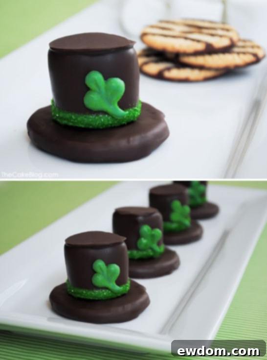 Leprechaun Hat S’mores - a festive St. Patrick’s day treat that the kids will love | Carrie Sellman for TheCakeBlog.com
