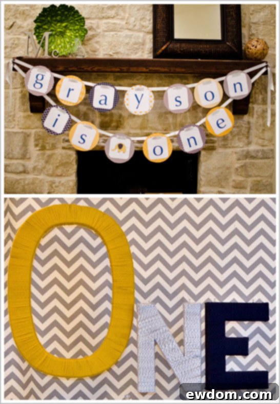 Chevron & Elephant First Birthday Party Themed Cupcakes and Cake Pops for a Mod Elephant First Birthday