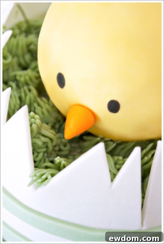 Spring Chick Mini Cake - Egg Cake Preparation for Fondant Covering