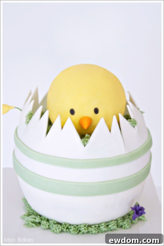 Spring Chick Mini Cake - Fondant Application and Shaping