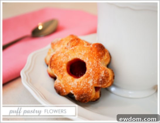 Puff Pastry Flowers for Mother's Day