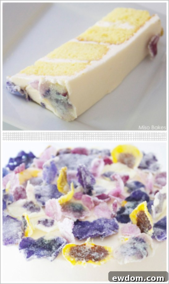 DIY: Glittering Sugar Coated Flowers - Decorated Cake DIY: Glittering Sugar Coated Flowers - Cake Decoration