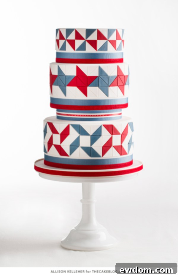 American Quilt Cake | by Allison Kelleher for TheCakeBlog.com