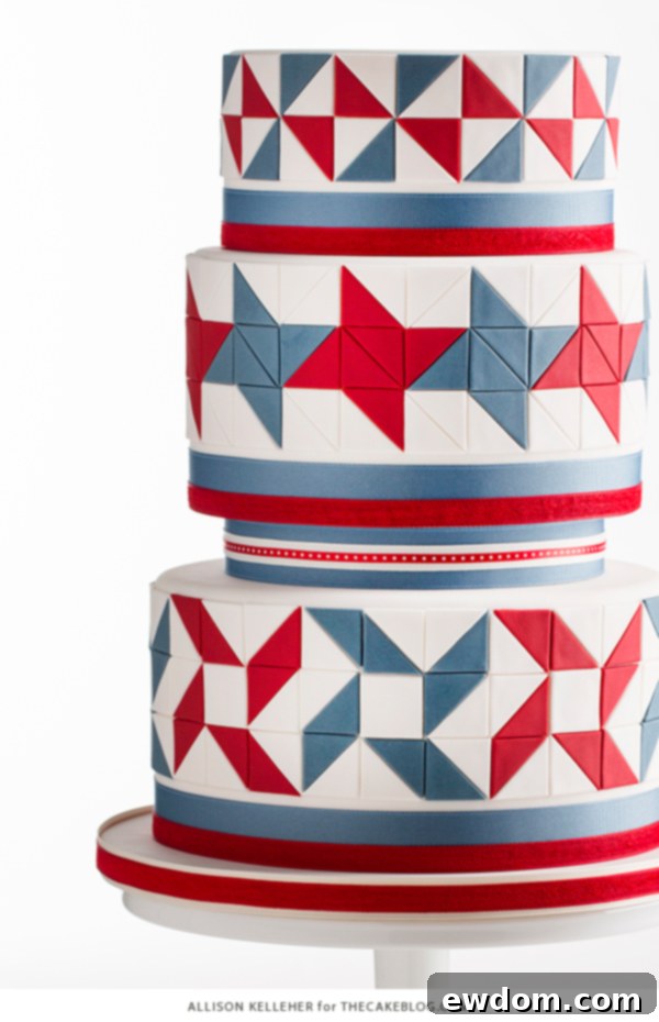 American Quilt Cake | by Allison Kelleher for TheCakeBlog.com