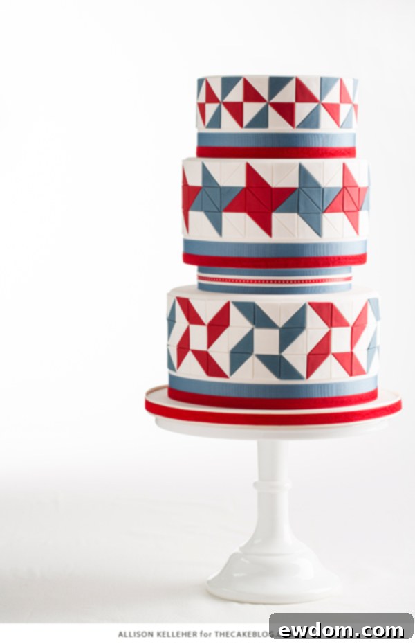 American Quilt Cake | by Allison Kelleher for TheCakeBlog.com