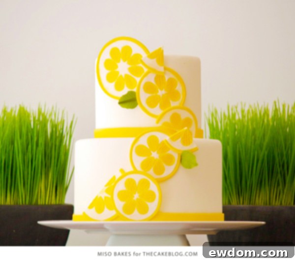 DIY Lemon Slices | how to make these easy cake and cupcake toppers | by Miso Bakes for TheCakeBlog.com