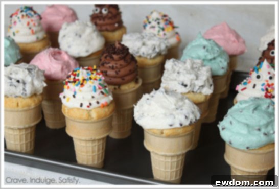 Ice Cream Cone Cupcakes: Ideal for a Kids' Decorating Station
