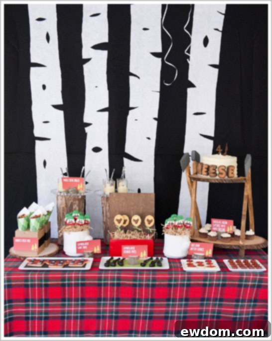 Lumberjack Birthday Party Decorations | TheCakeBlog.com Lumberjack Birthday Party Decorations | TheCakeBlog.com