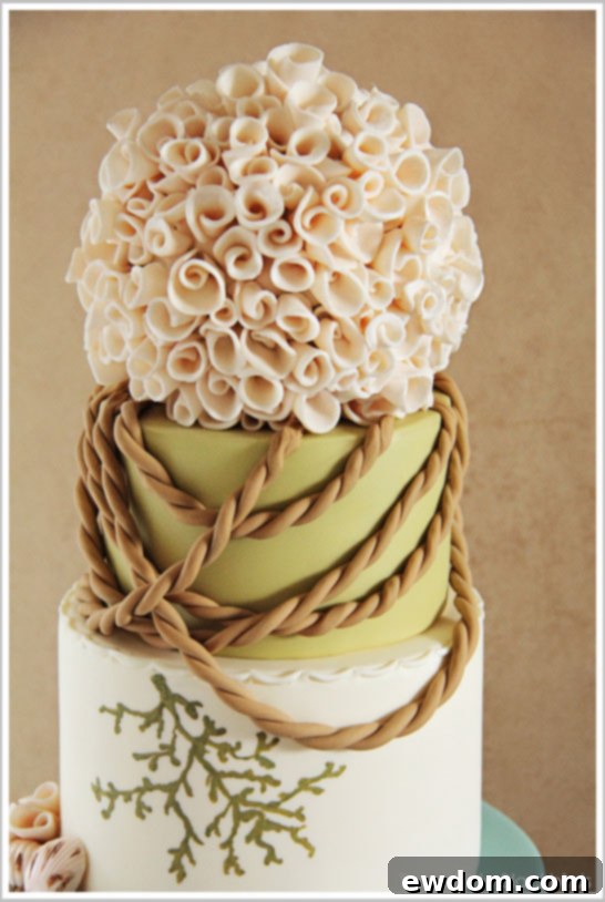 Beach Wedding Cake by Three Little Blackbirds | TheCakeBlog.com Beach Wedding Cake by Three Little Blackbirds | TheCakeBlog.com