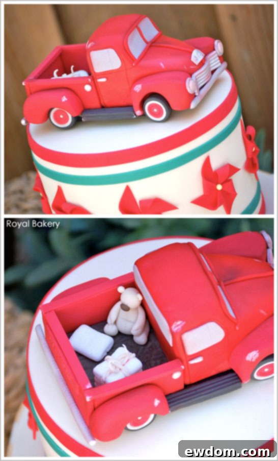 Vintage Toys & Burlap by Royal Bakery  |  TheCakeBlog.com