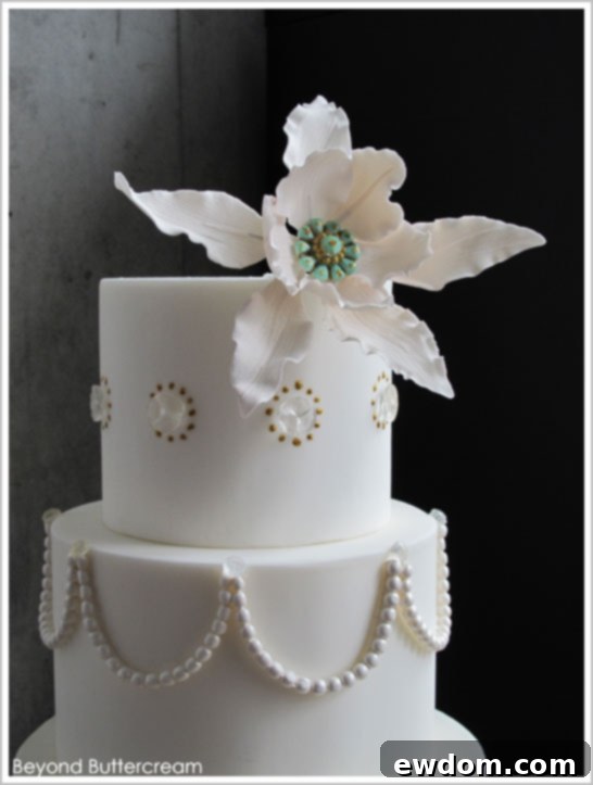 Elegant Chevron Cake by Beyond Buttercream  |  TheCakeBlog.com