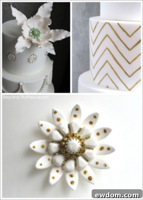 Elegant Chevron Cake by Beyond Buttercream  |  TheCakeBlog.com