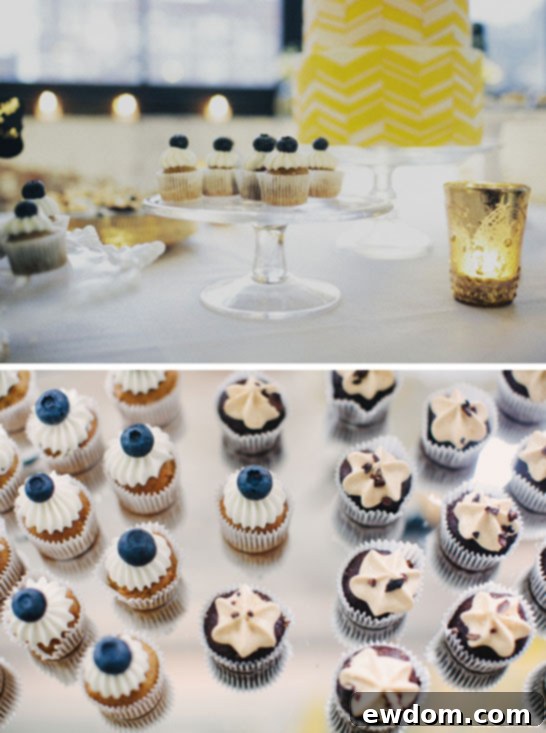 Golden Chevron Sweetscape 6 Gold & Chevron Dessert Table by Lael Cakes | TheCakeBlog.com - Gluten-Free Cupcakes