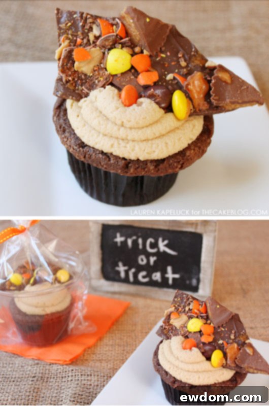 Halloween Candy Cupcakes  | by Lauren Kapeluck  |  TheCakeBlog.com