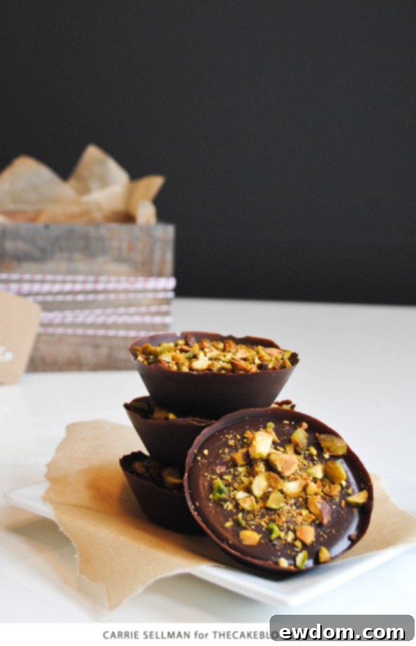 No Bake Chocolate Truffle Tarts | perfect for holiday gift giving | by Carrie Sellman for TheCakeBlog.com