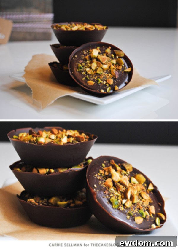 No Bake Chocolate Truffle Tarts | perfect for holiday gift giving | by Carrie Sellman for TheCakeBlog.com