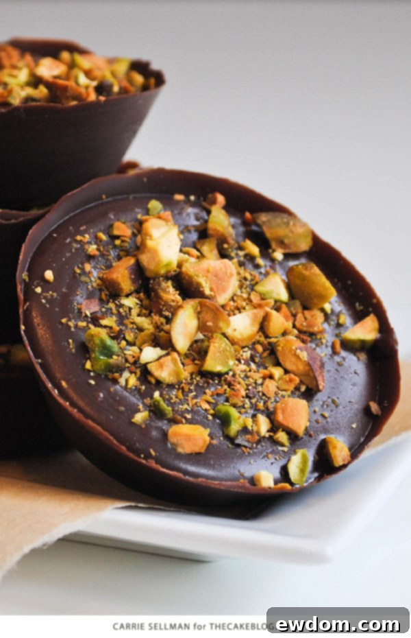 No Bake Chocolate Truffle Tarts | perfect for holiday gift giving | by Carrie Sellman for TheCakeBlog.com