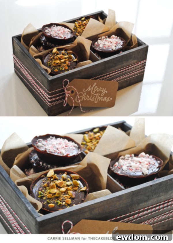 No Bake Chocolate Truffle Tarts | perfect for holiday gift giving | by Carrie Sellman for TheCakeBlog.com