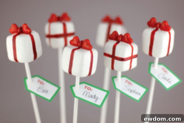 Bakerella: Sweet DIY Inspiration and Her Story 4 Close-up of finished Pretty Present Cake Pops by Bakerella