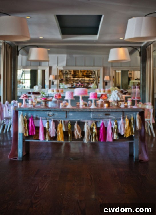 Love The Bare Necessity 2 Stunning Pink and Gold Valentine's Dessert Table by Deliciously Darling Events