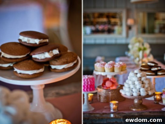 Love The Bare Necessity 11 Chic Pink and Gold Mini Sugar Donuts Tower on Valentine's Dessert Table