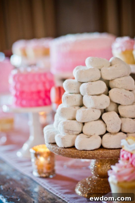 Love The Bare Necessity 8 Detail Shot of Glamorous Pink and Gold Valentine's Dessert Table Decor