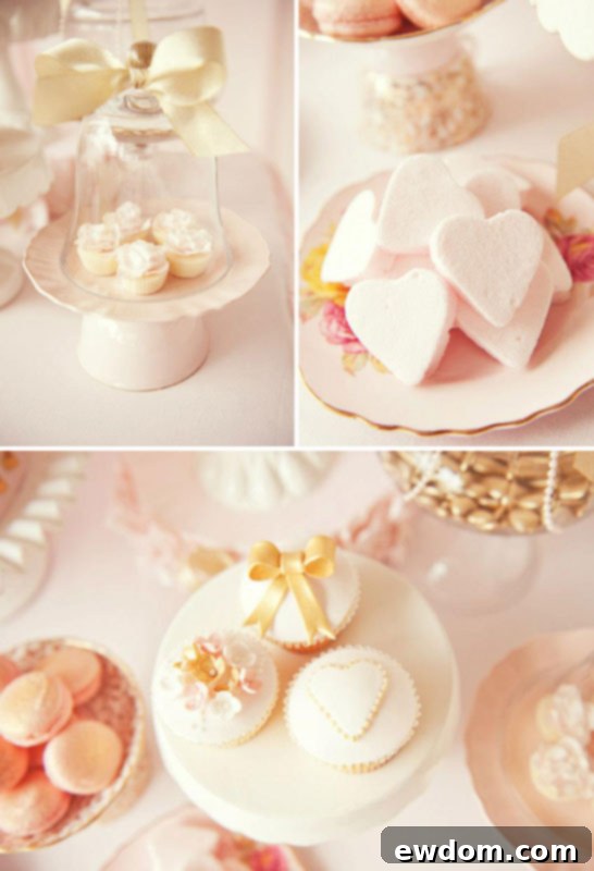 Pink & Gold Valentines Dessert Table  |  TheCakeBlog.com