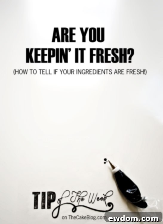 How to Check if Ingredients Are Fresh | TheCakeBlog.com